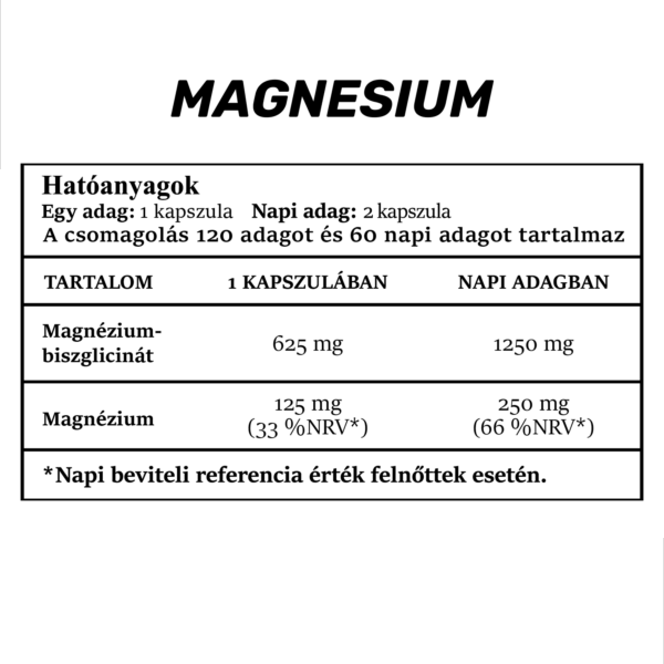 Magnesium Bisglycinate (120 caps) - Image 2